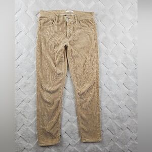 Moussy Corduroy Pants Womens 26 Straight Leg Tan